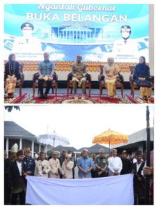 Ketua DPRD Provinsi Lampung hadir dalam acara NGANTAK GUBERNUR BUKA BELANGAN